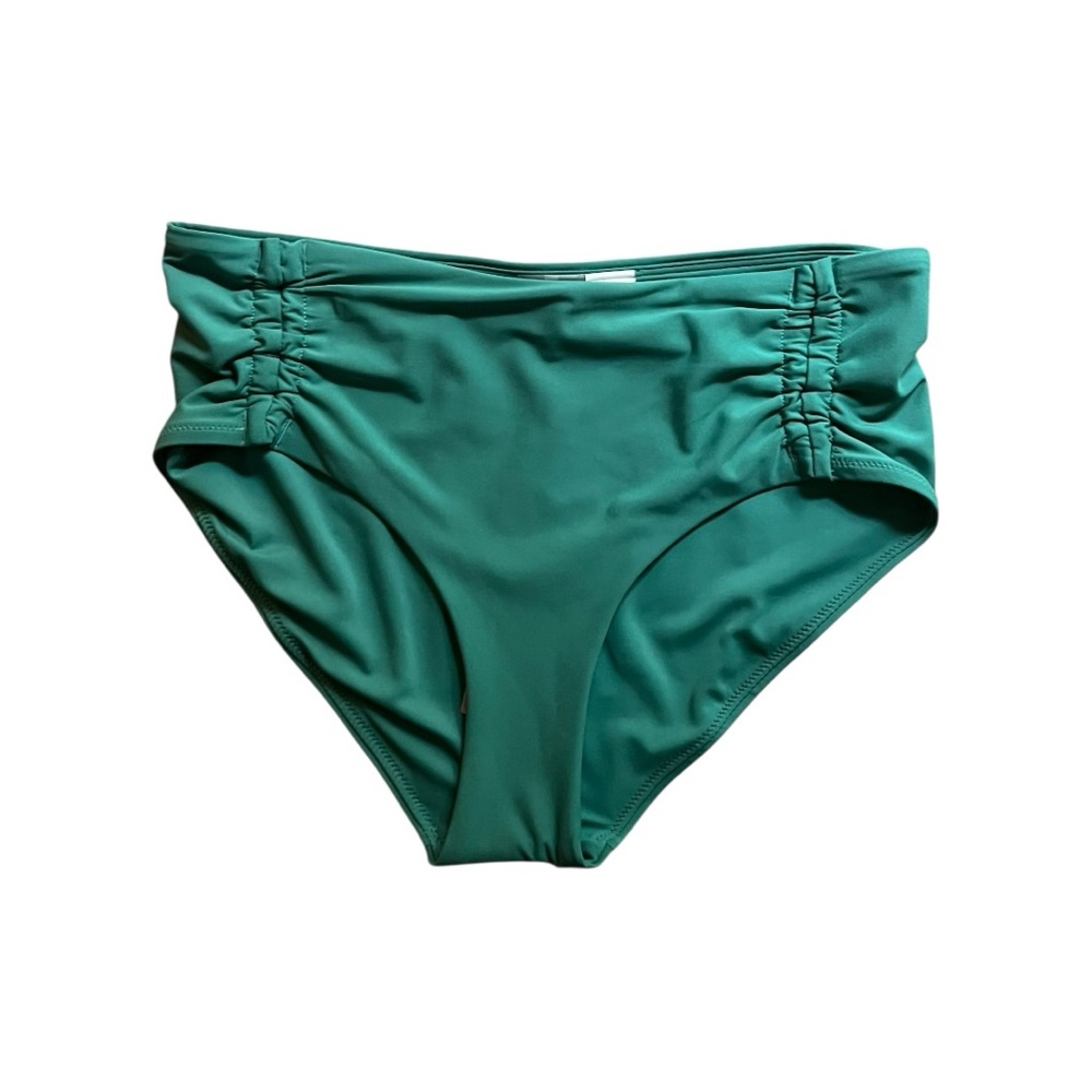 NWT CALIA by Carrie Underwood mid-rise  bikini swim bottoms in Jungle Green